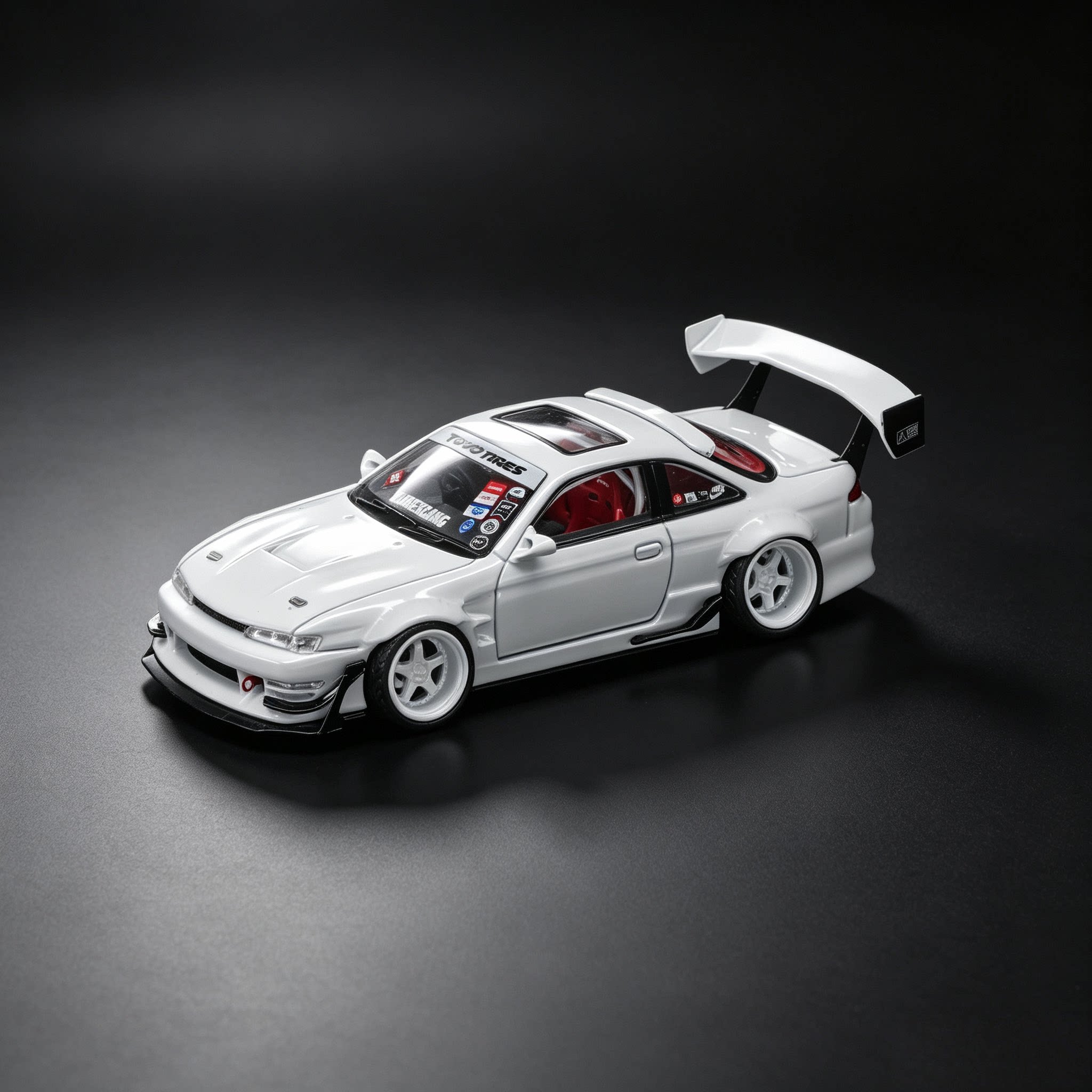 mortal 日产 s14 白色 NISSAN S14 V1 CAMBERGANG 1.0 合金车模型图片
