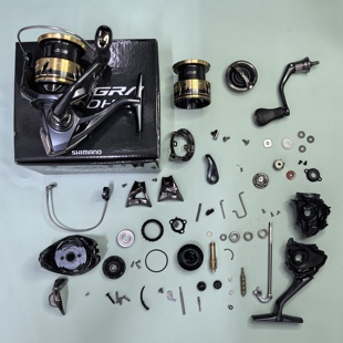 禧玛诺25款尤特加ULTEGRA纺车轮零件配件 线杯 卸力盖 齿轮 摇臂