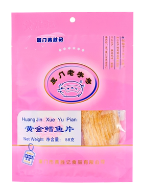 黄胜记黄金鳕鱼片鱼片58g无淀粉