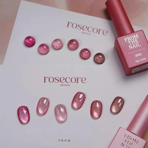 韩国from the nail甲油胶 碎钻猫眼 粉色 红色 rosecore 蔷薇玫瑰