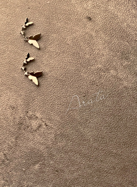 ARATA 美甲饰品 指甲饰品 金银镶钻 精致的小蝴蝶 仙仙的好看