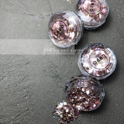 novel同款美甲网红ins百搭蔷薇色 混合风混搭指甲闪片亮片