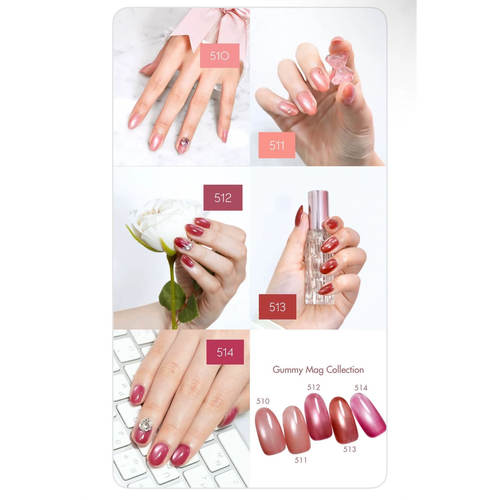 日本 mao gel 2026年新色 猫眼色5色 mao胶 mao nail 猫胶
