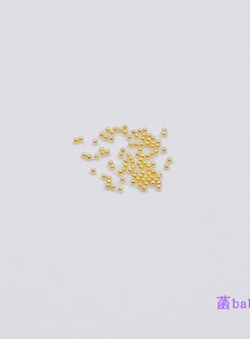 日式 ARATA 美甲金色珠子 真金电镀 小钢珠子 指甲饰品 美甲饰品