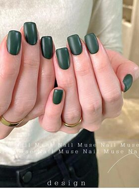 万年经典墨绿色大牌质感韩国进口甲油胶Gentle Pink  A77