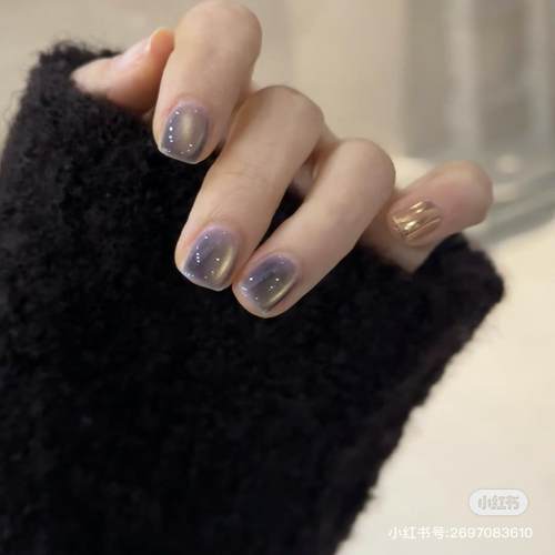 2025韩国进口 Mayour MZ27 星尘紫  金光猫眼胶 甲油胶小红书热门