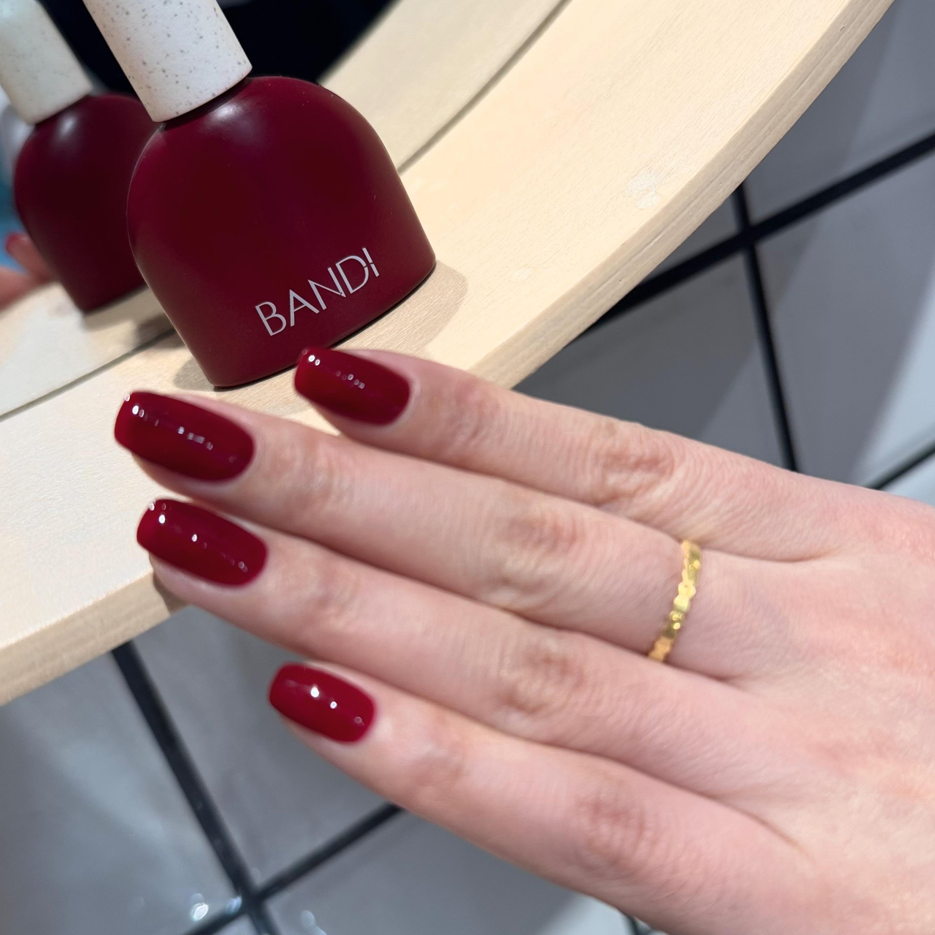 2024 韩国BANDI 新年红 显白牛血红  BF508 血色 甲油胶