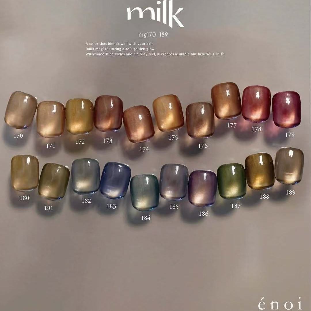2025 日本ENOI  Milk秋冬 第三弹 猫眼胶 甲油胶 enoi mg170-189