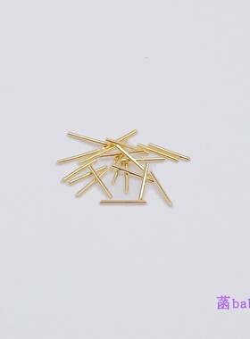 日式 ARATA 美甲饰品 高品质真金电镀 金色  实心金属棍 指甲饰品