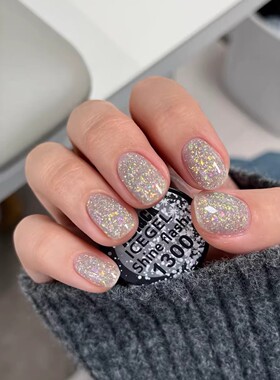 【ICE GEL 】甲油胶爆闪碎钻欧泊甲油胶1300 推荐~