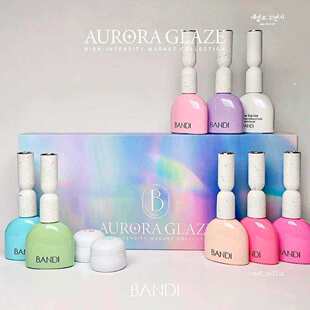 AURORA 2024 韩国bandi 进口甲油胶 欧若拉透色猫眼甲油胶 GLAZE