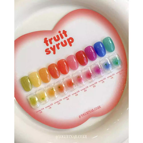 韩国 YOGURT Fruit syrup 系列 水果彩虹糖浆彩色甲油胶