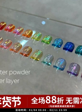 2025新品 Enoi Sryup 彩虹糖果透色玻璃透色 甲油胶