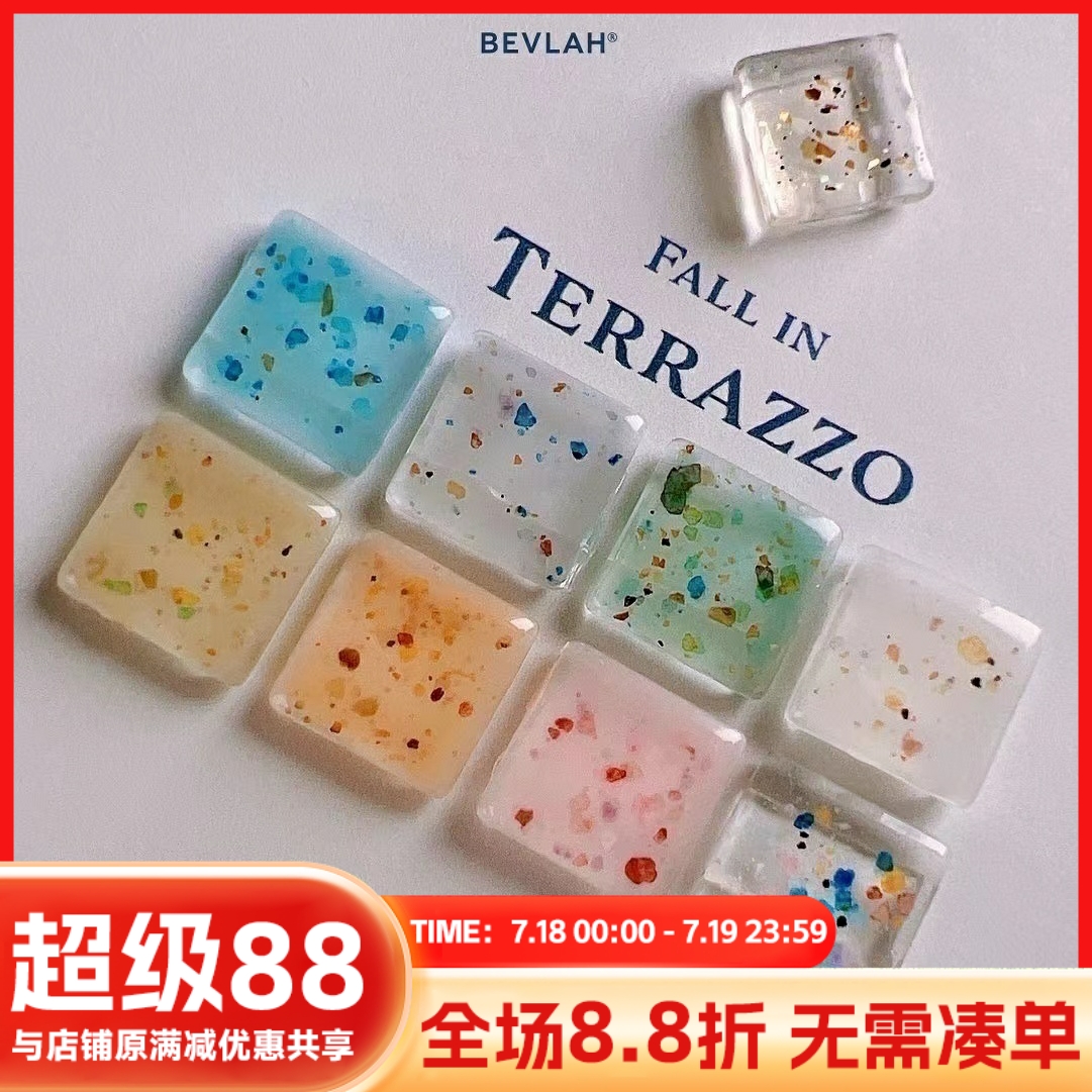 韩国美甲水磨石素材光疗指甲油胶