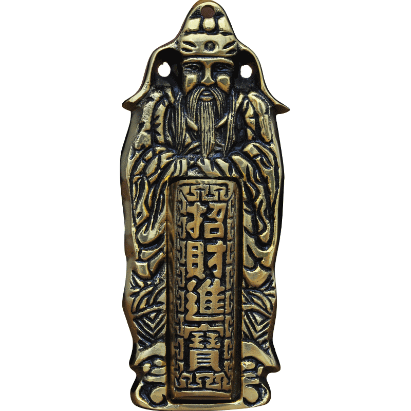 全铜门神挂炉壁炉挂墙插香板供厨房灶君土地天官门口财神门神香炉