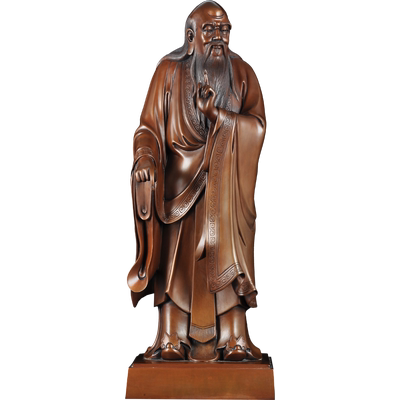 紫铜老子摆件道德天尊老子铜像