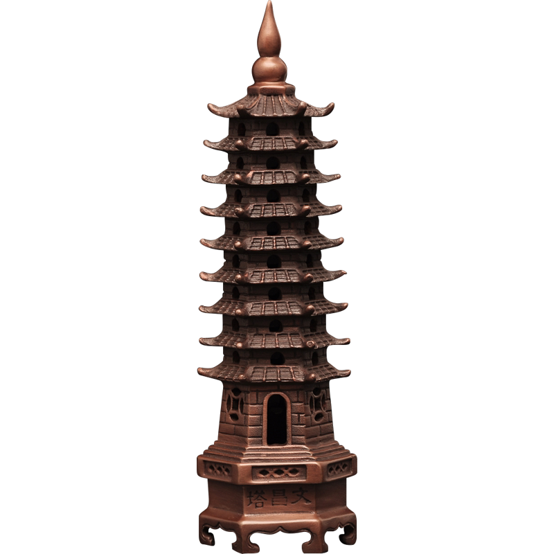 紫铜九层文昌塔摆件9层宝塔开学