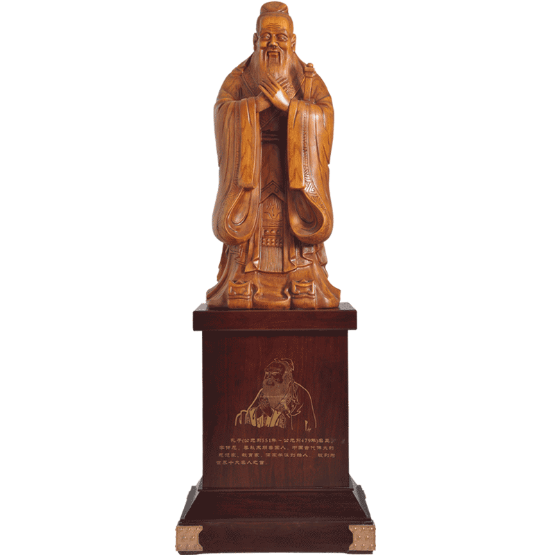 树脂孔圣人恩师摆件送母校礼物