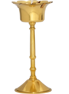 室内黄铜财神关公佛前液体酥油灯