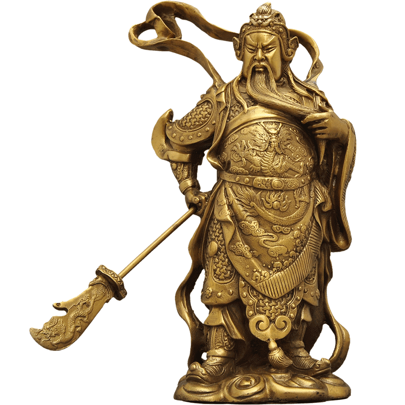 风水居家供奉武财神关二爷工艺品