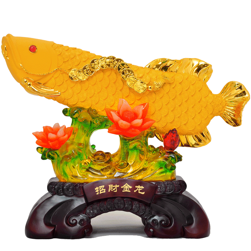 金龙鱼招财创意开业酒柜装饰品