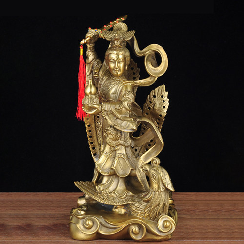 全铜九天仙女摆件神像寺庙