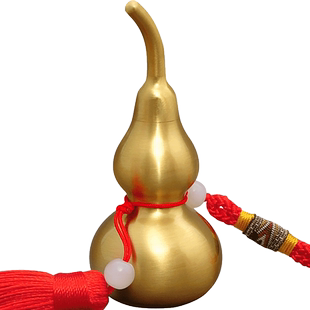 全铜葫芦摆件招财家居客厅摆设风水开口小号车挂饰装饰工艺品