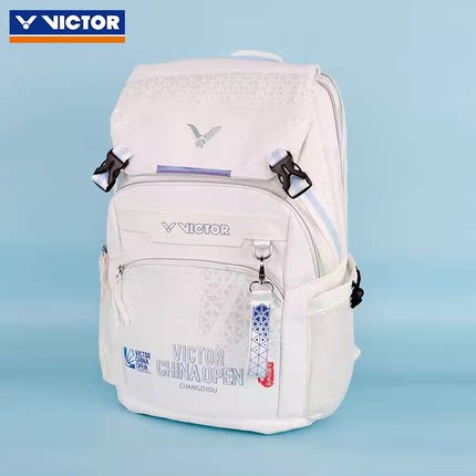 中国公开赛victor胜利中公赛白色羽毛球包双肩背包男女BR5030CO24