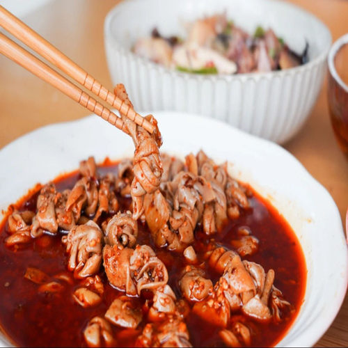 凉拌鸭肠黄鸡肉网红款