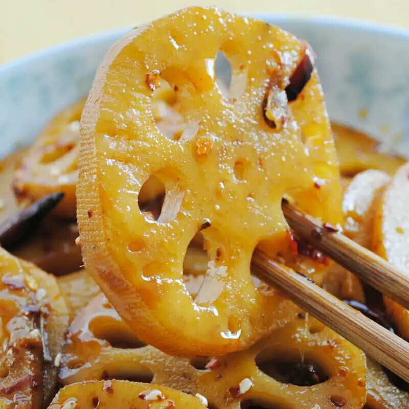 乐山名食黄鸡肉四川私房菜 麻辣藕片香辣脆藕素零食200克