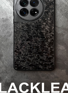 黑叶适用于一加one Plus 15/13锻造碳纤维手机壳套1+ ACE6/5/5Pro全包防摔保护套轻奢个性潮酷设计
