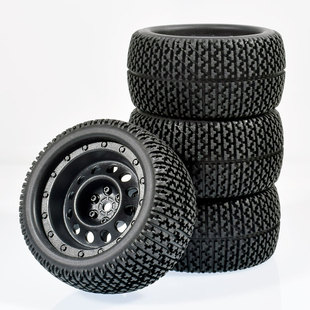 75mm大脚轮胎1 16大脚车94186小丁碎石胎皮ABS塑料轮毂16208加宽