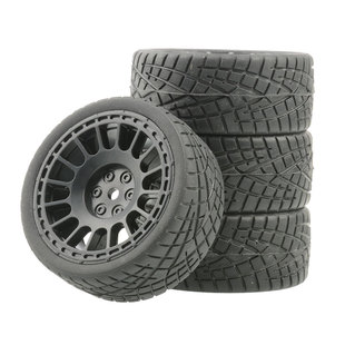 RC房车1 10平跑轮胎94123京商FW06田宫TT02竞速跑街胎XV01樱花D3