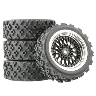 10田宫房车拉力轮胎XV01平跑车菠萝胎尼龙轮毂TT02无限94123越