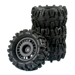 90mm大脚轮胎1 14卡车胎RC挖沙滩 16越野16208雪地胎14207美加欣1