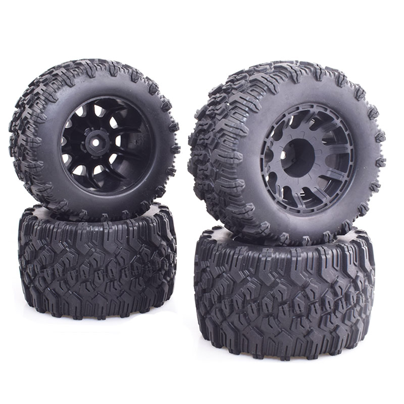 1:10大脚轮胎traxxas竞速赛卡车轮胎12mm结合器田宫HPI无限arrma