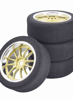 1/10平跑海绵胎专业竞速轮胎无限HSP94123樱花D4田宫TT02电镀轮毂