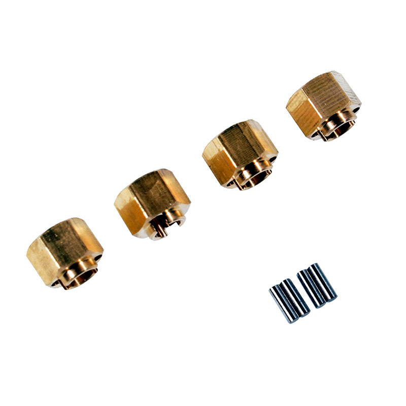 7mm六角结合器1/18黄铜联轴器