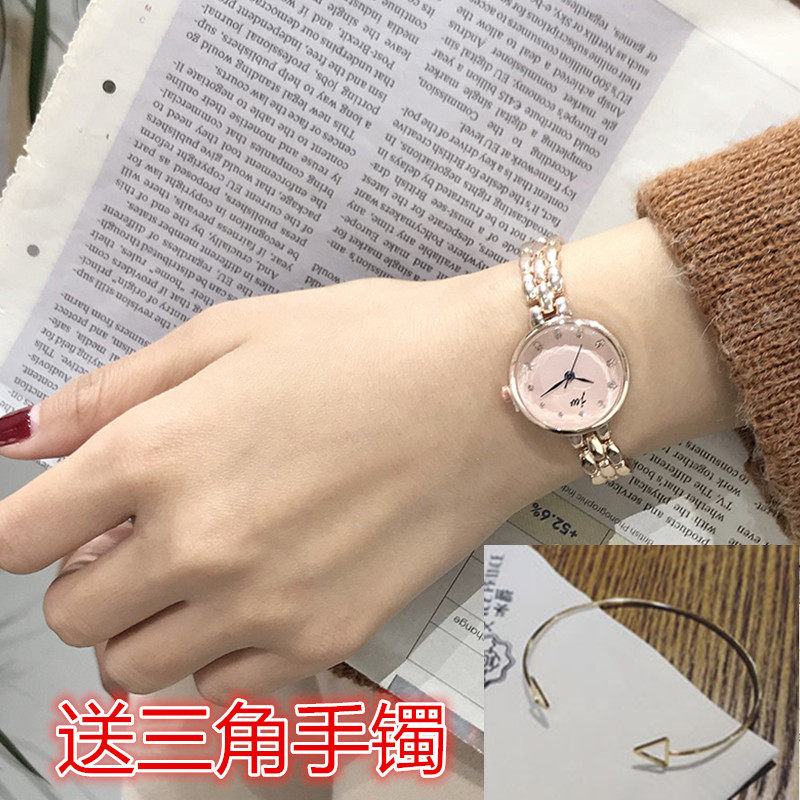 学生韩版可爱风链条小表盘图片