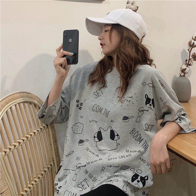 2021 real shot fashion summer fattening plus size women's fat mm fat sister slim top short sleeve T-shirt