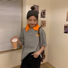 實拍潮夏季胖胖妹妹顯瘦上衣短袖恤學生裝