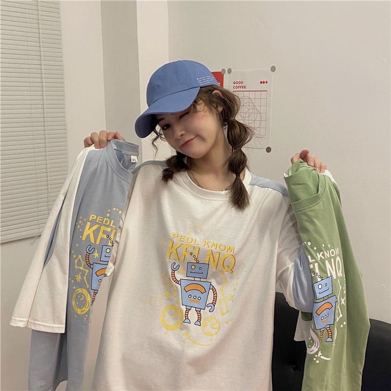 Real shot fashion summer plus plus size women's clothing fat sister slim top short sleeve T-shirt