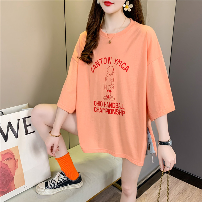 Real shot fashion summer plus plus size women's dress Jin Pang Mei Mei xianshou T-shirt short sleeve T-shirt