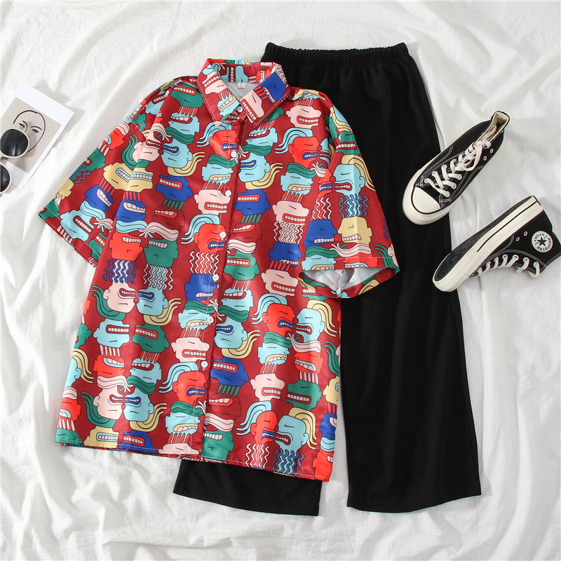 2021 real shot summer fattening plus size women's fat mm fat sister slim Capris short sleeve two piece suit