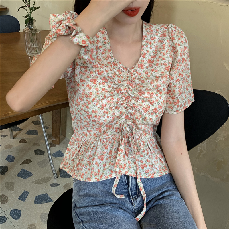 Real shot fashion summer plus plus size women's clothing fat sister slim top short sleeve T-shirt