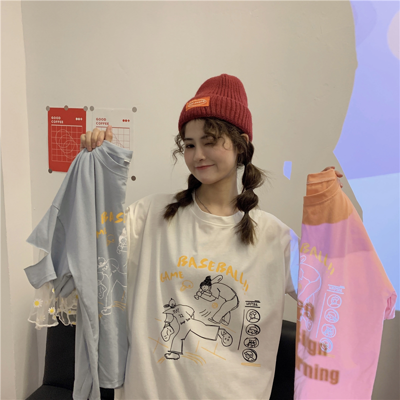 Real shot fashion summer plus plus size women's clothing fat sister slim top short sleeve T-shirt