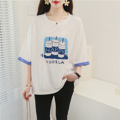 Real shot fashion summer plus plus size women's dress Jin Pang Mei Mei xianshou T-shirt short sleeve T-shirt