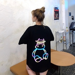 實拍潮夏季加肥加大碼女裝斤胖胖妹妹顯瘦上衣短袖恤