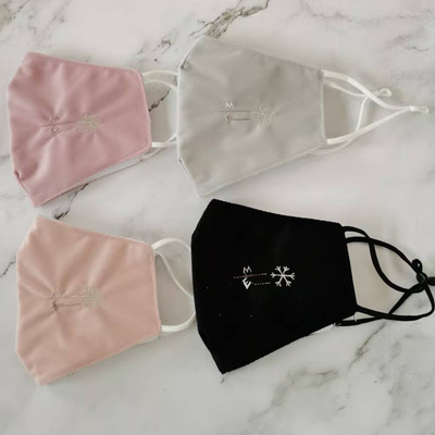 灯芯绒绒面冬季口罩加厚双层