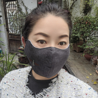 黑色口罩加大加厚男女通用